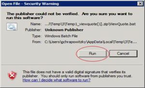 File Security Dialog Box
